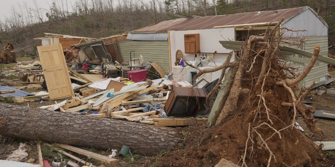 Destroyed homes, automobiles unloaded and not less than 26 useless