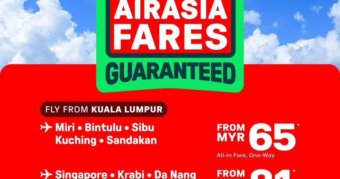 Inexpensive Journey Simply Received Simpler! Safe Your Lowest AirAsia Fare on AirAsia MOVE