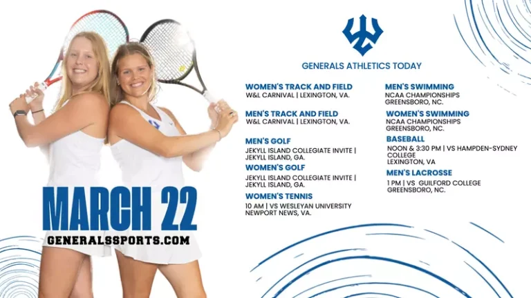 Generals Athletics At this time | March 22