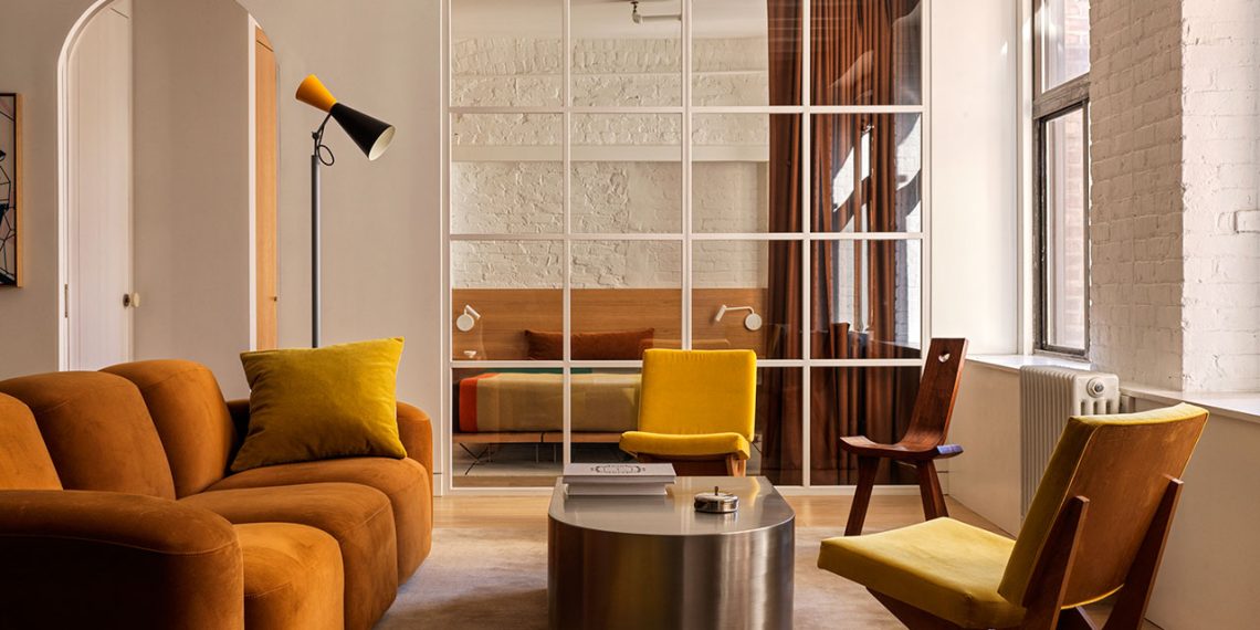 A historic resident of New York Metropolis re -improved with gentle + colour