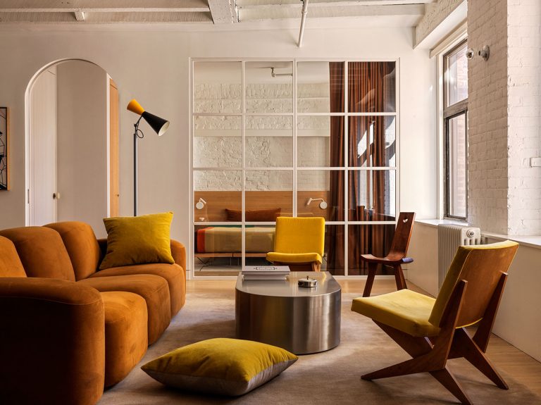 A historic resident of New York Metropolis re -improved with gentle + colour