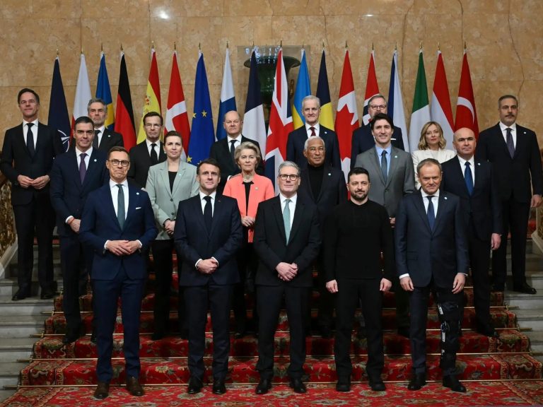 Who will be part of the European “volunteer coalition” to assist Ukraine?
