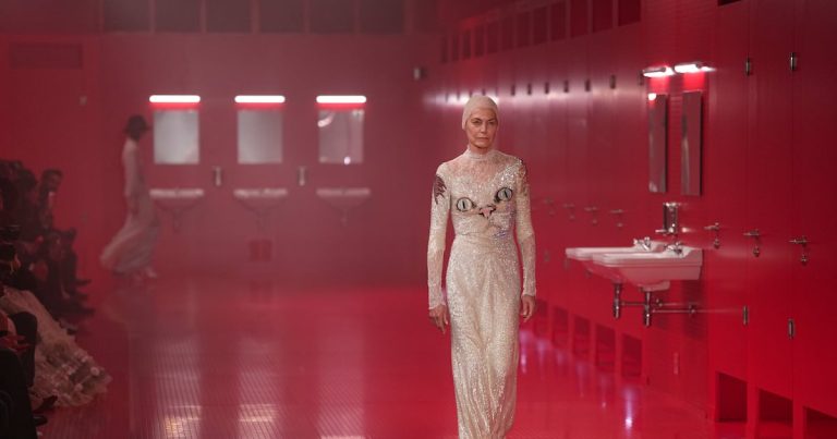 Valentino turns a staged restroom into excessive trend’s boldest stage