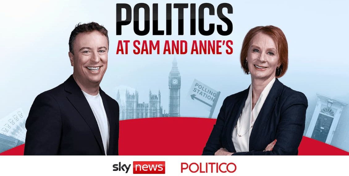 Political and Sky Information renew politics in Podcast’s partnership of Sam and Anne