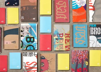 Resketch Upcycles incorrect fingerprints and undesirable paper in recovered notebooks – Colossal