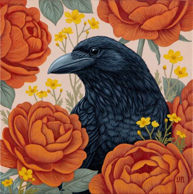 The luxurious portraits of Vasilisa novelko wraps frequent birds in decadent patterns – colossal