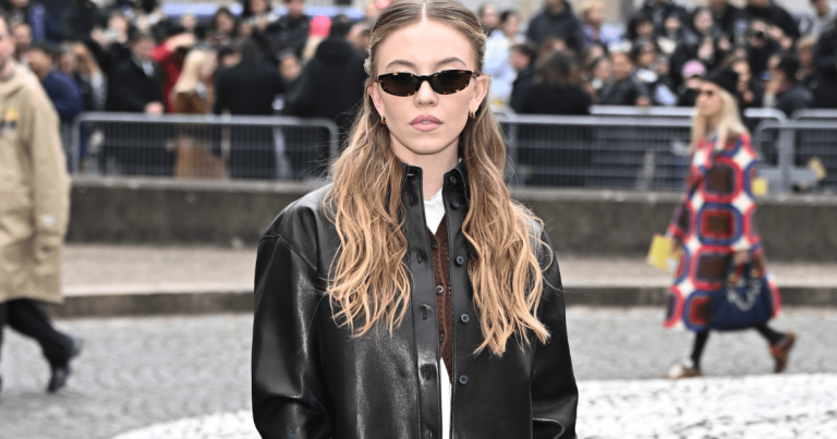 Sydney Sweeney Shuts Down PFW With Biker Stylish Images