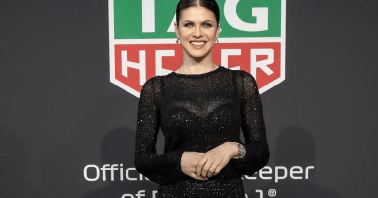 Alexandra Daddario Masters Sheer Dressing in Formulation 1 Pictures