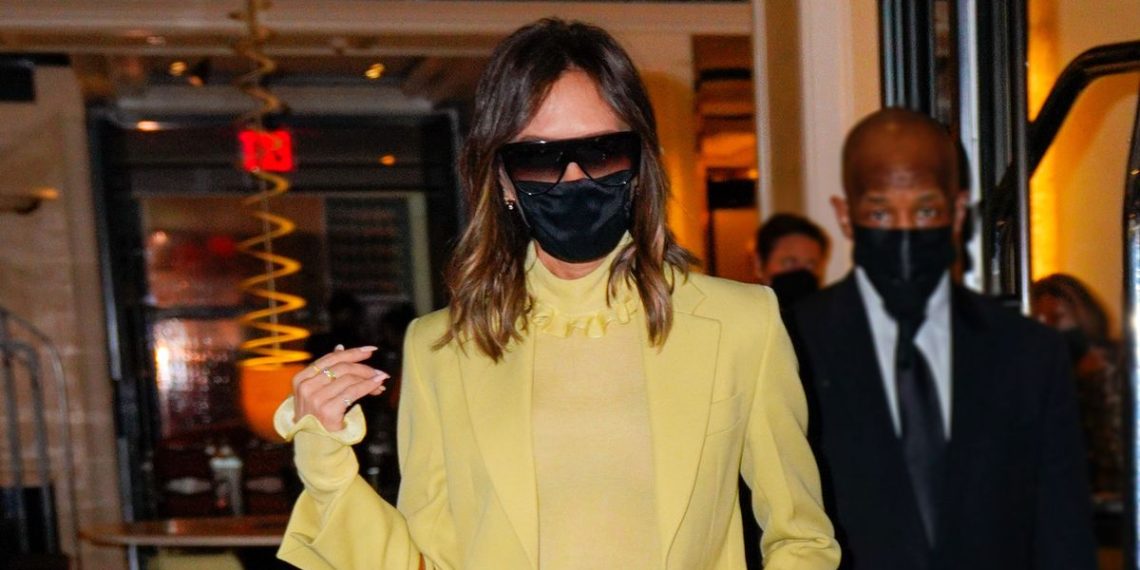 Victoria Beckham discovered probably the most joyful color to go along with denims