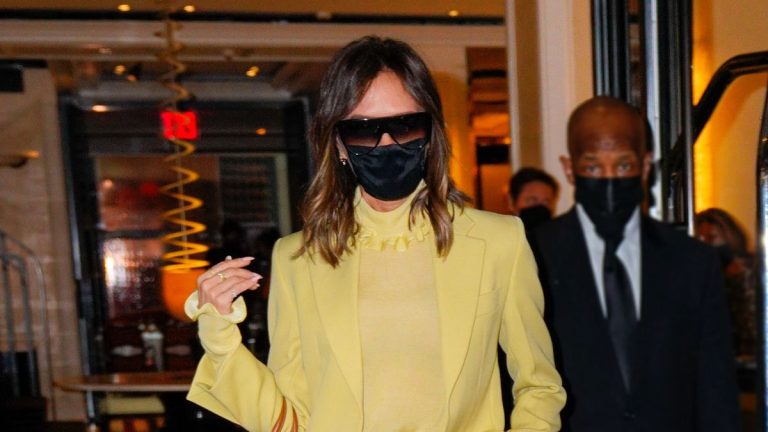 Victoria Beckham discovered probably the most joyful color to go along with denims