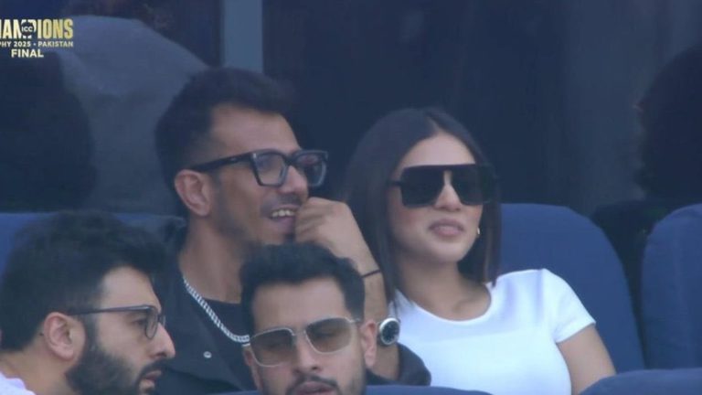 Yuzvendra Chahal noticed with RJ Mahvash at IND vs NZ Champions Trophy remaining match, spark romance rumours | Bollywood