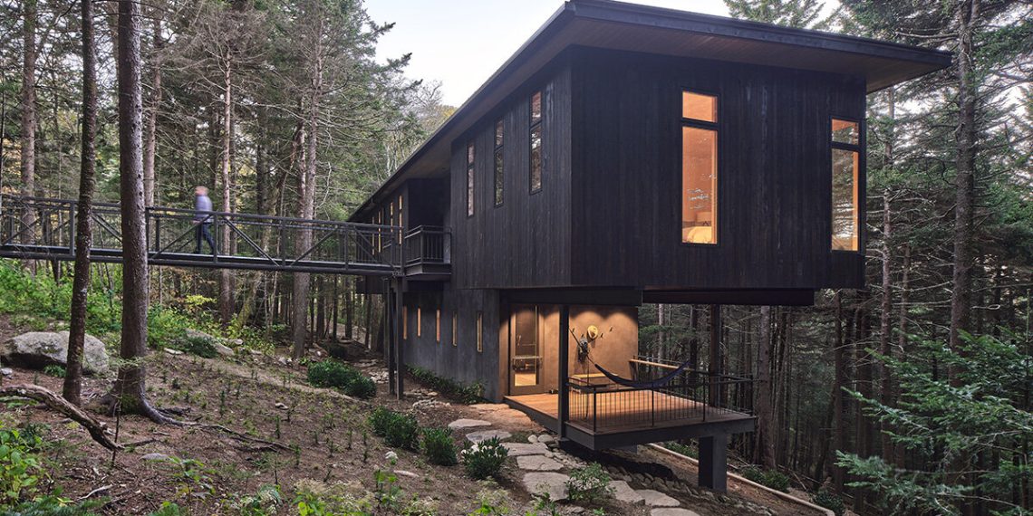 Cantilevera cedar packing containers type the crest of the architects of the altura