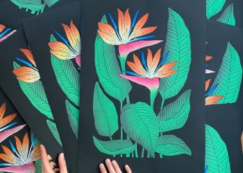 Tropical flowers and stinging cacti from Lili Arnold, vibrant prints – colossal