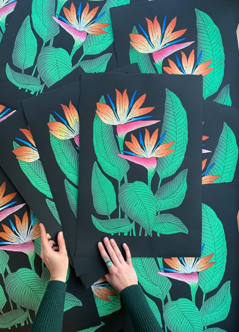 Tropical flowers and stinging cacti from Lili Arnold, vibrant prints – colossal