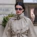 Kendall Jenner’s Parisian uniform features a double-belted trench