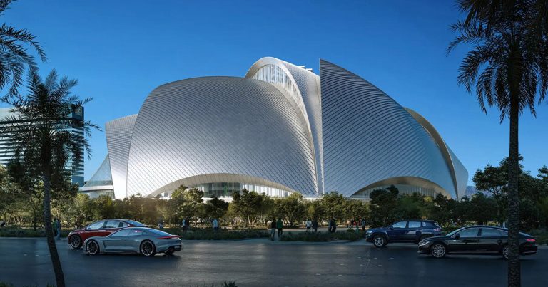 Bjarke Ingels varieties Las Vegas Ballpark with sculptural shells
