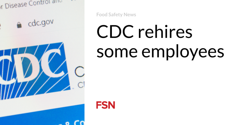 CDC rehires some staff | Meals Security Information