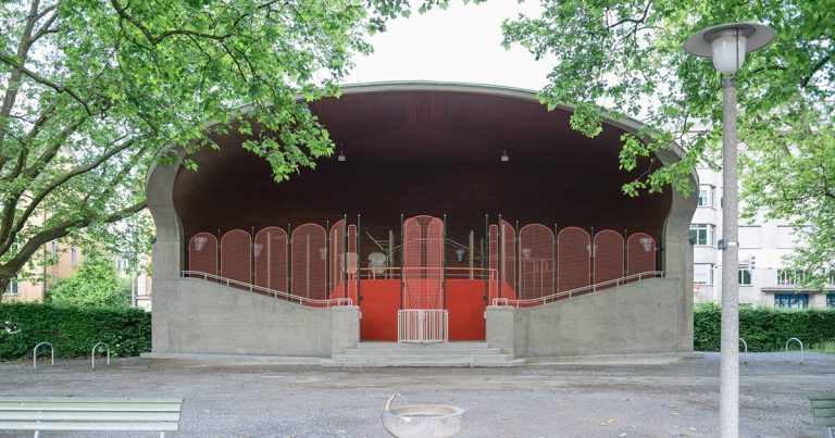 Camponovo Baumgartner transforms the old-century outdated pavilion right into a Zurich health area