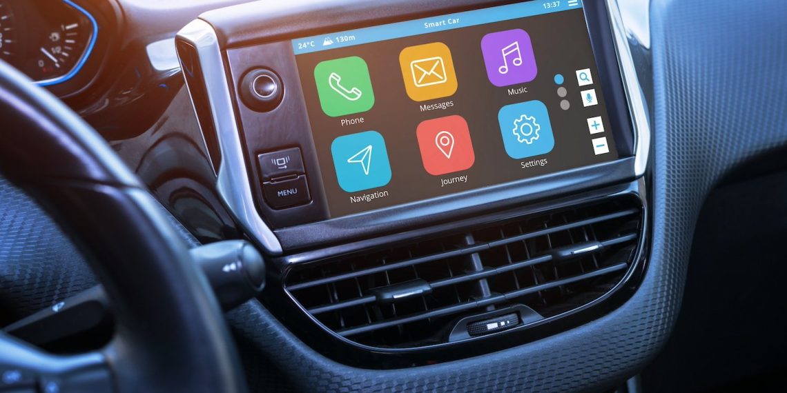 Are the infotain screens for autos for the pile of particles?