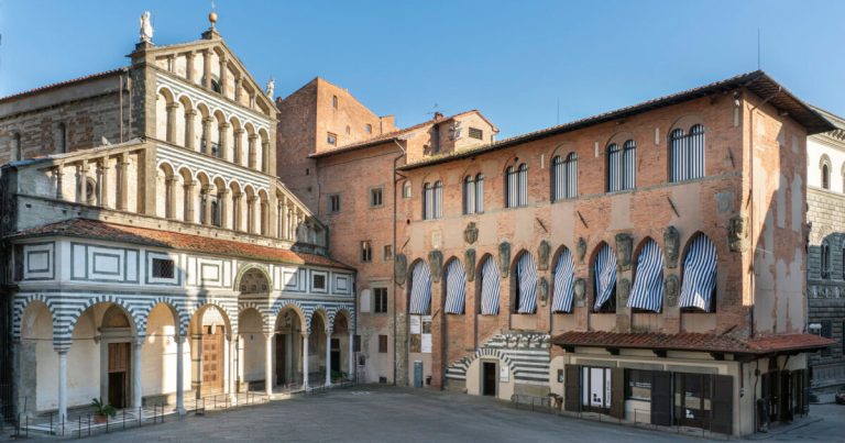 Daniel Buren’s striped optical interventions took Palazzo in Italy