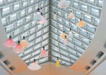 Winter blooms colourful to the Milwauke Artwork Museum