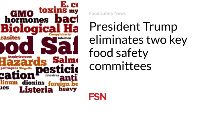 President Trump eliminates two key meals security committees