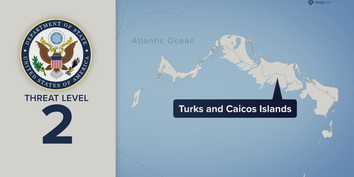 US updates journey warning for Turks and Caicos