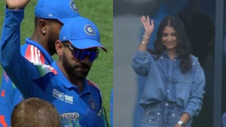 IND vs NZ: Virat Kohli waves out to girl love Anushka Sharma throughout Champions Trophy Remaining match | Watch