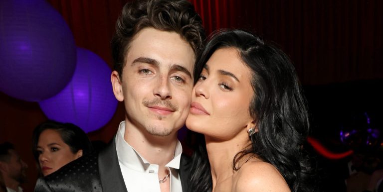 Kylie Jenner wore a corset costume to Oscars after-party with Timothée Chalamet
