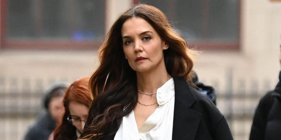 Katie Holmes simply broke an unstated trend rule and wore tights with mules – her footwear are below £100 and out there on Amazon