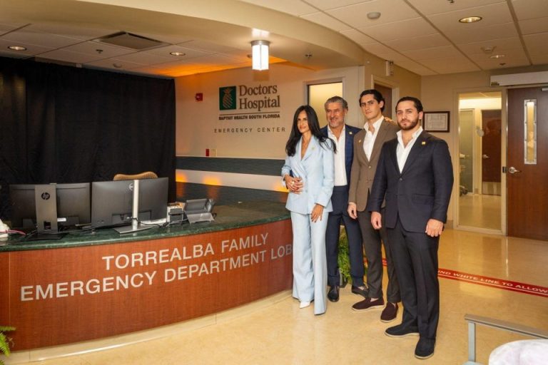 Baptist Well being Docs Hospital Honors The Torrealba Household At The Unveiling Of Newly Enhanced Emergency Foyer