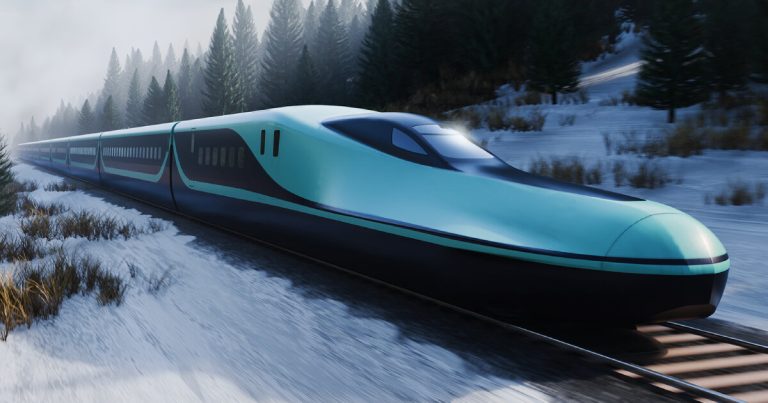 Japan railways for launching the E10 bullet practice impressed by Sakura