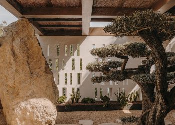 Ok-Studio turns conventional Ibizan finca with flowing areas and sculptural particulars