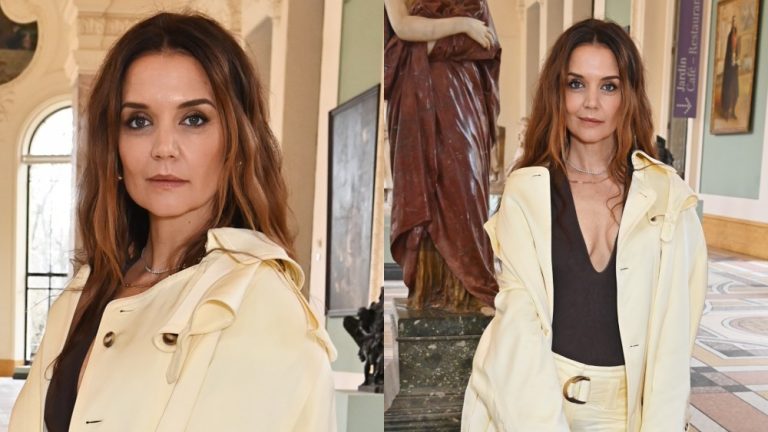 Katie Holmes Brings Butter Yellow Development to Zimmermann PFW Present