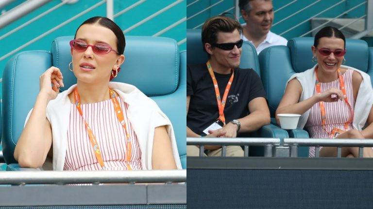 Millie Bobby Brown Wears Princess Polly Costume at Miami Open