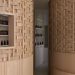 Partitions of weaving paper veneer circulate free contained in the Nilkanth Ayurveda clinic