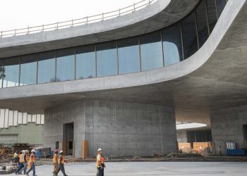 The extension of Peter Zumthor’s Lacma approaches the completion, opening in the summertime 2025 phases