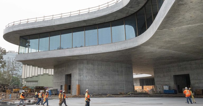 The extension of Peter Zumthor’s Lacma approaches the completion, opening in the summertime 2025 phases