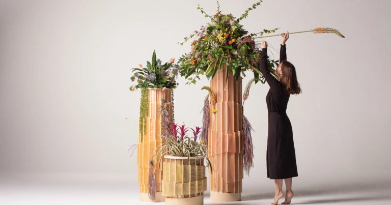 Biodegradable 3D biodegradable pots honor the oasis of Alula