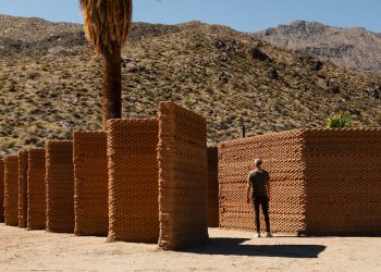 Ronald Rael 3d-Adobe Oasis imprints in Coachella Valley for Dessert X