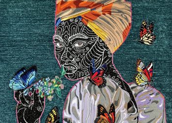 The royal portraits evoke the parable and energy in Simone Elizabeth Saunders-Colossal’s textiles