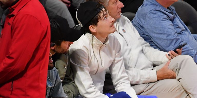 Timothée Chalamet wears Uggs to a Los Angeles Lakers sport