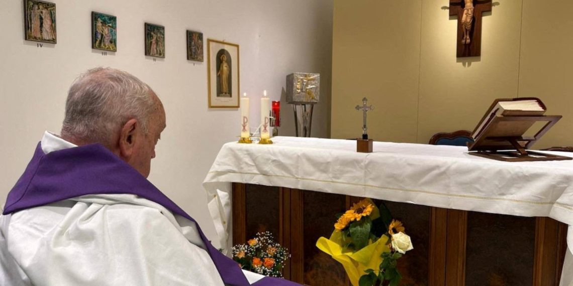 The Vatican unfold the primary picture of Pope Francis since his hospital keep greater than a month in the past