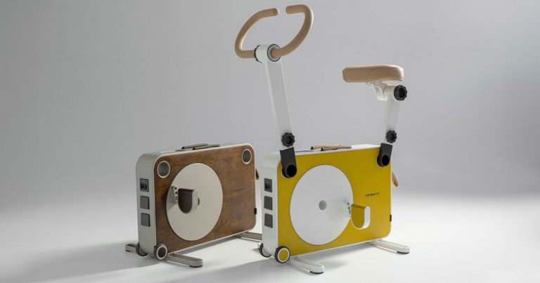 Exercising Tukas EV bike turns the kinetic power into electrical energy