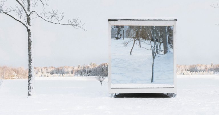 Tyyni’s mirror glaze displays the snowy Finnish panorama