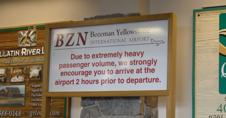 Bozeman airport experiences document excessive spring break journey numbers