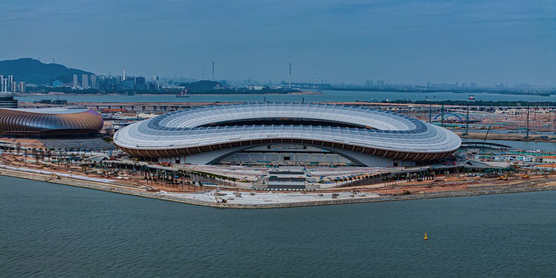 Zaha Hadid Architects doc the progress of the Guangzhou Sports activities Middle