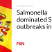 Salmonella dominated Spanish outbreaks in 2023