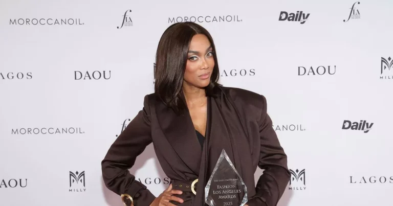 Beloved mannequin Tyra Banks appears to be like unrecognizable as she attends Trend L.A. Awards