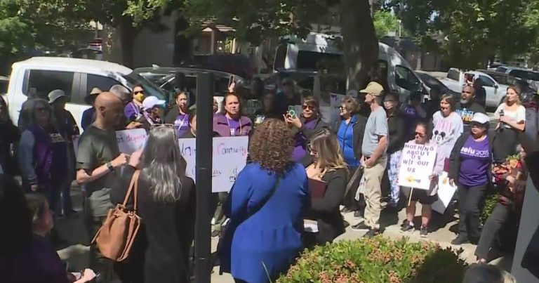 Again-to-back rallies in opposition to well being cuts held exterior congressman’s closed Modesto workplace